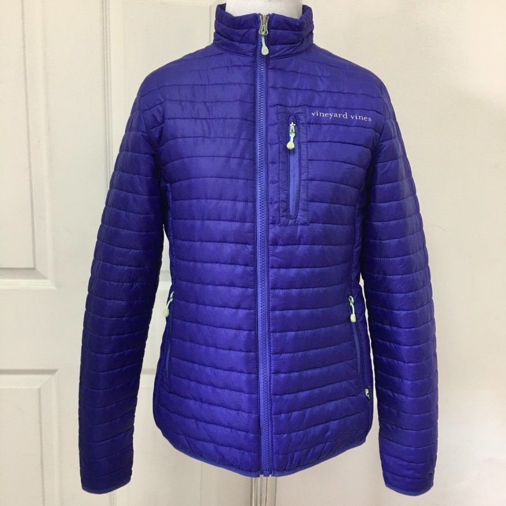 Vineyard Vines Womens Zip Up Puffer Jacket Size XS